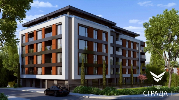 Multifunctional residential buildings on 5 floors with garages and underground garage in Regulated Land Plot II-1752, quarter 129, "Krastova vada", city of Sofia - part of "Vitosha View" with total area of 47 078 sq. m